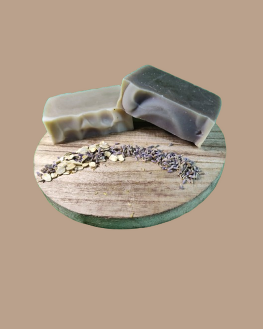 Jabón de Lavanda y Avena Con Aceite Esencial