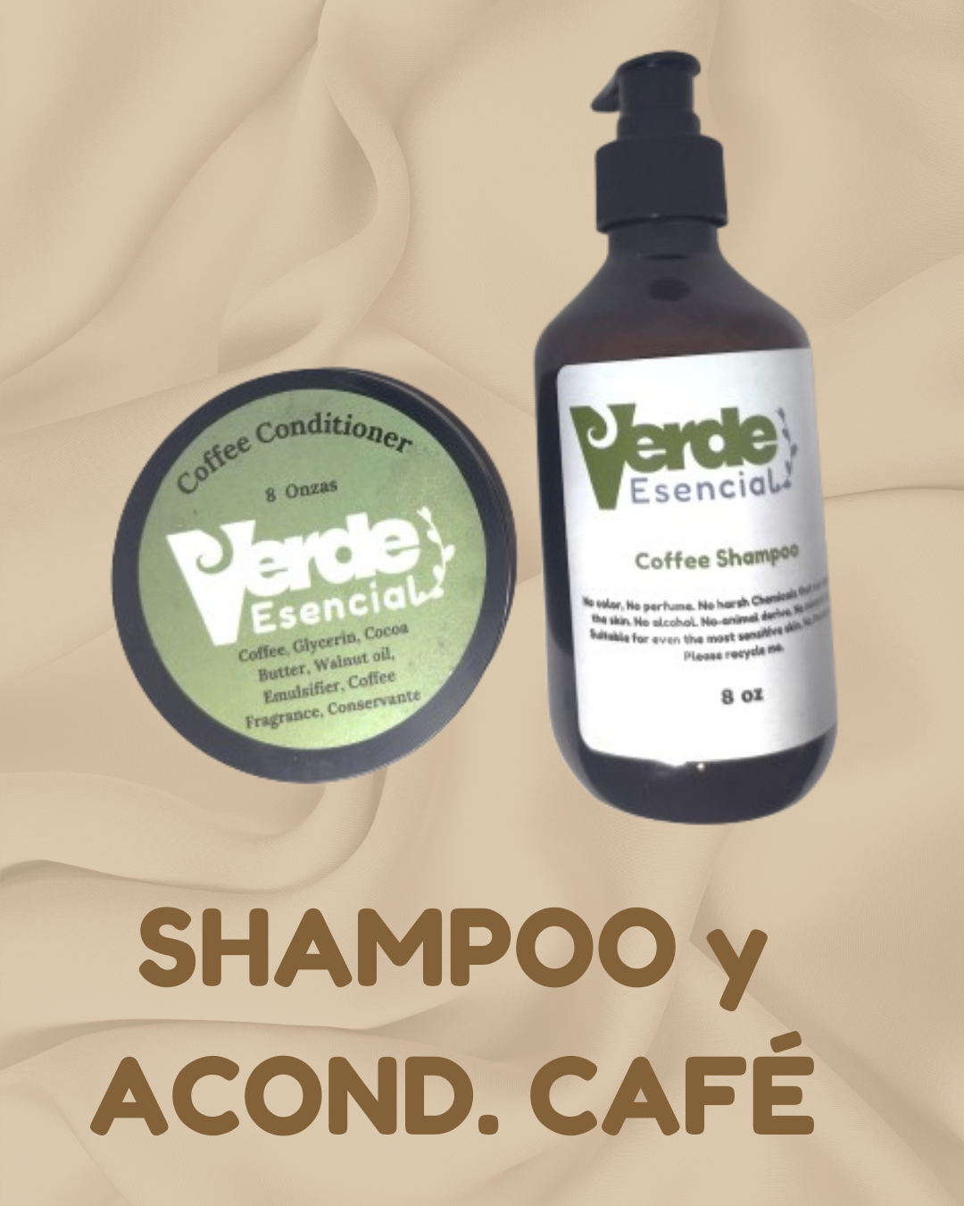 Shampoo Café y Acondicionador