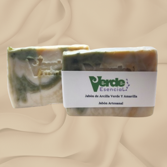 JABÓN DE ARCILLA VERDE Y AMARILLA